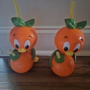 Disney Epcot Orange Bird Sipper Cups